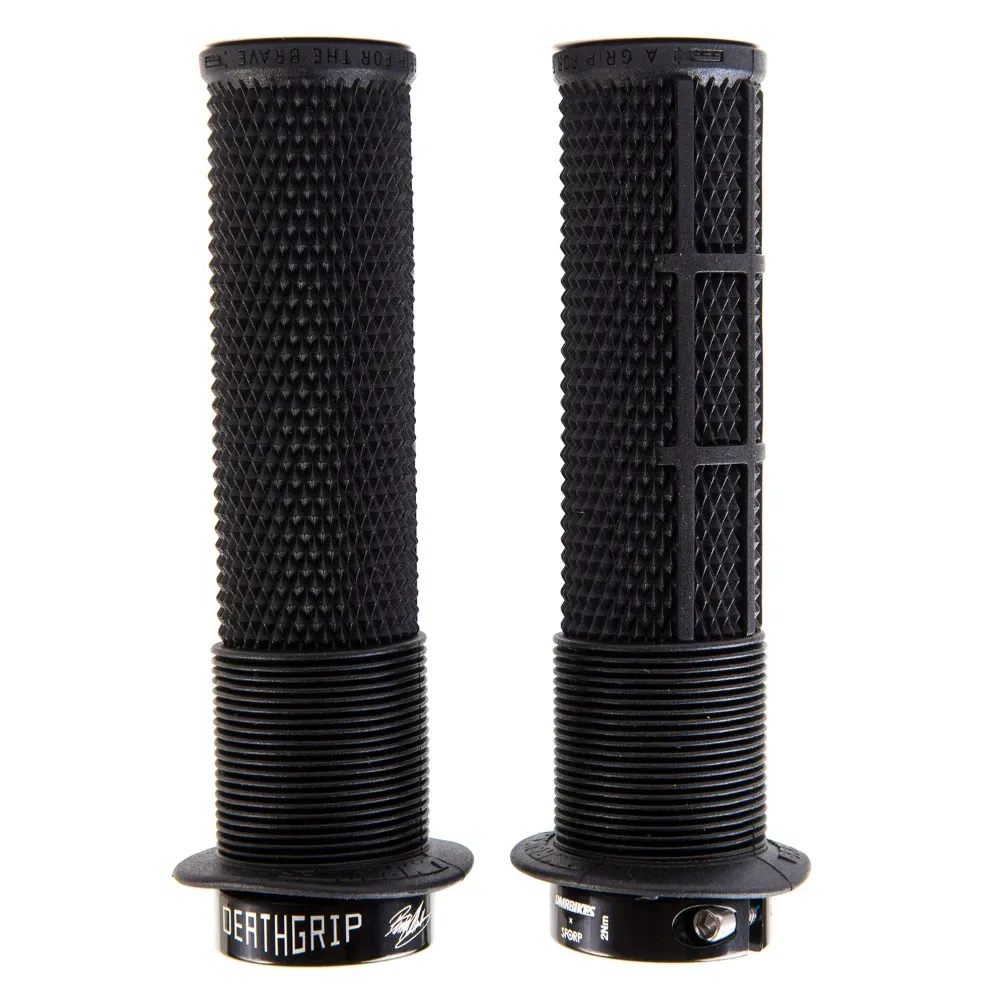 Team Cycles Dmr Bikes DMR Brendog DeathGrip Hnadlebar Grips in Black - Flange - Thin - Soft | Interest FREE Finance & Online Refund Policy.